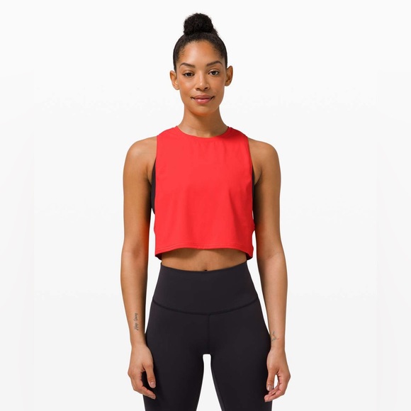 lululemon athletica Tops - Lululemon Muscle Love Crop Tank *Tough Pink Punch